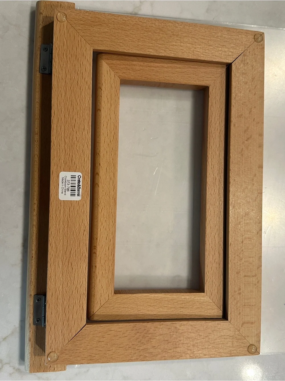 Crate&Barrel Beechwood Cookbook Stand NWOT